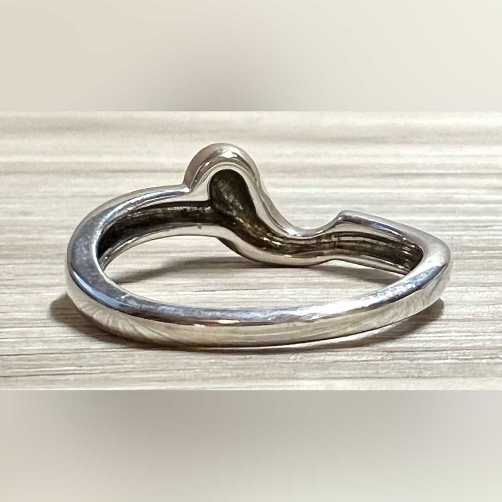 Designer Signed S & G Sterling Silver & 14k Yellow Gold Band Ring, Size 9 - Picture 4 of 10